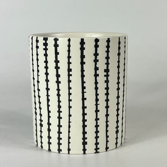 Stoneware Black White Coffee Mug BOO! Halloween Stitches Stripes Threshold 16oz - Picture 2 of 12